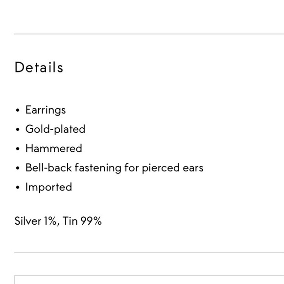 NEW KENNETH JAY LANE Hammered gold-plated earrings - Picture 9 of 9